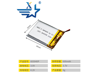 603040P-600mAh